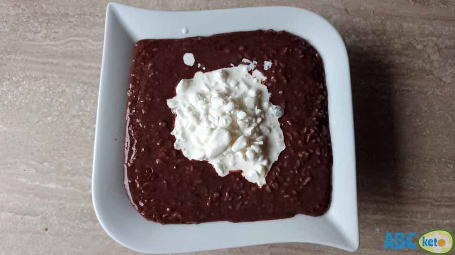 keto chocolate rice pudding with cottage cheese