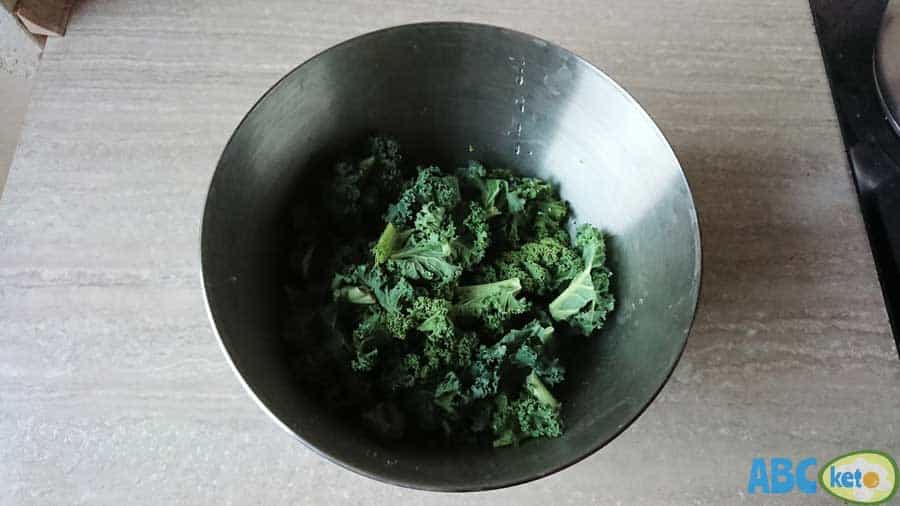 raw kale in a bowl