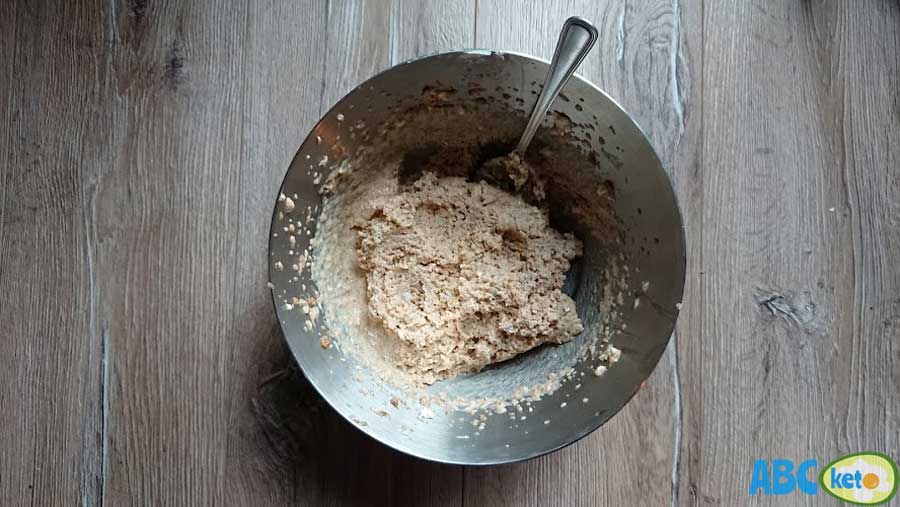 Recipe for keto buns and keto rolls, dough