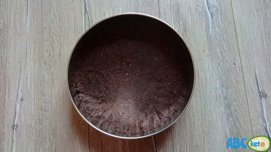 Chocolate crust for keto peanut butter cheesecake