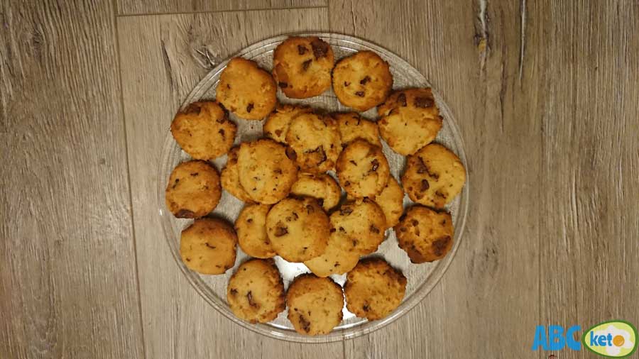 Keto peanut butter cookies on plate