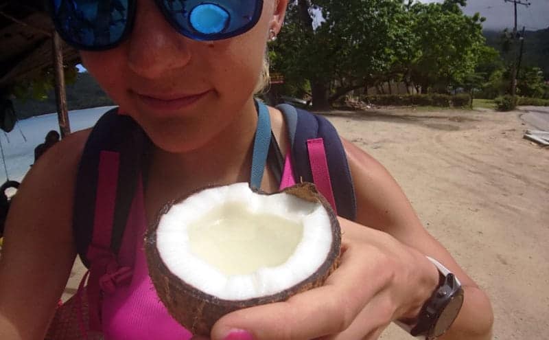 keto on vacation, coconuts